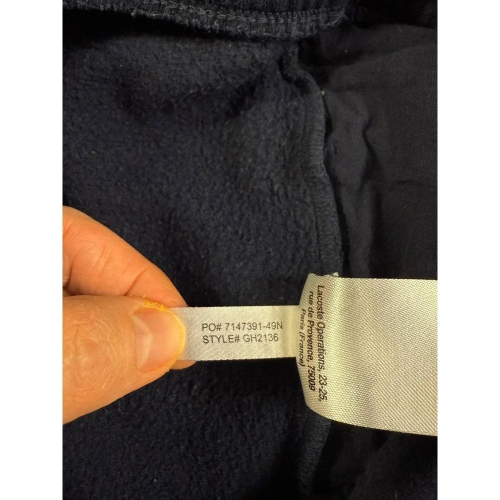 Lacoste Sport Fleece Navy Sweat Shorts Men's Size 4XL